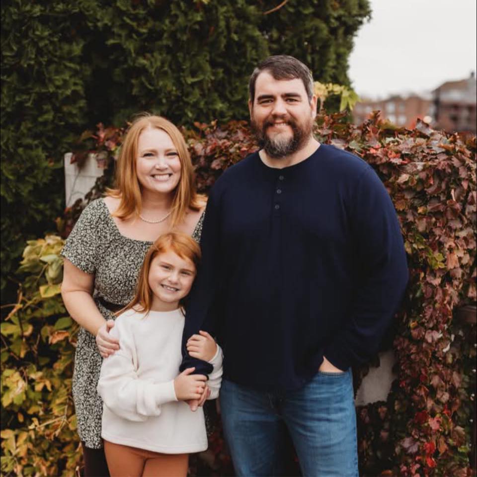 Megan Lamke with her family